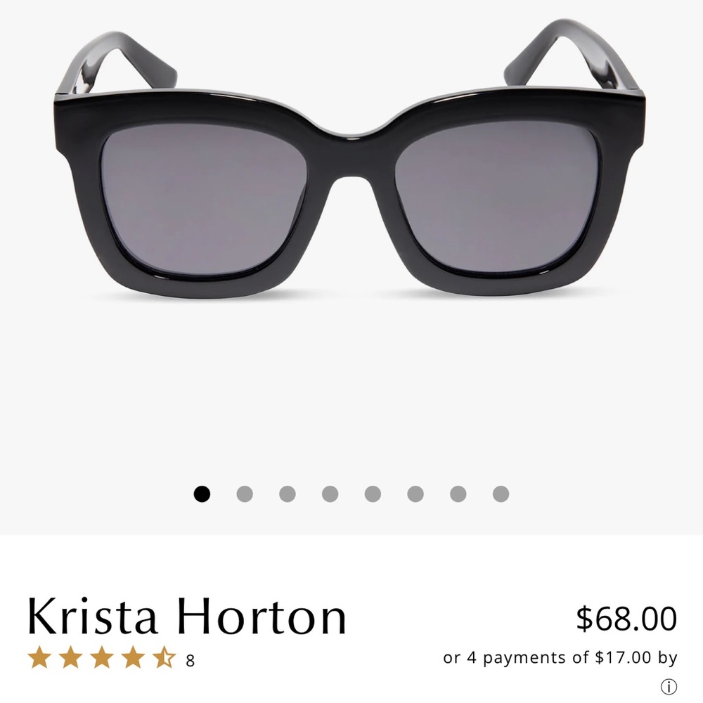 NWT Krista Horton Diff Sunglasses Color: Black Style: Kamp